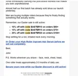 EASTER10 coupon verification screenshot