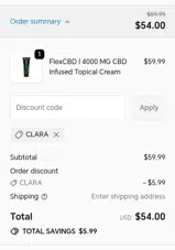 CLARA coupon verification screenshot