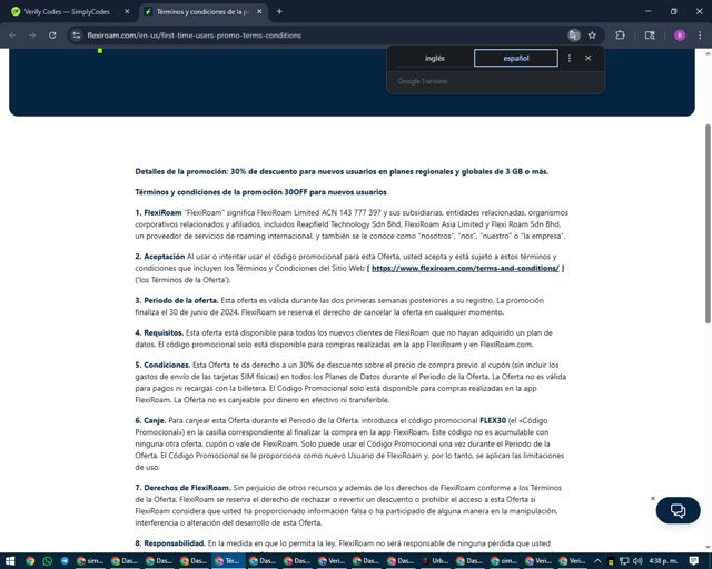 FLEXIROAM checkout page showing FLEXIROAM promo code box | Screenshot taken by SimplyCodes community member on Sep 1, 2025