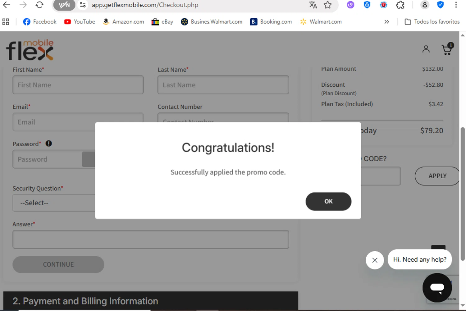 Flex Mobile promo code screenshot showing code FLEX15 applied at Flex Mobile checkout page. Uploaded by SimplyCodes community member FrancyB on Sep 21, 2025
