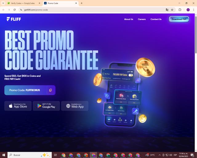 Fliff checkout page showing Fliff promo code box | Screenshot taken by SimplyCodes community member on Apr 2, 2025