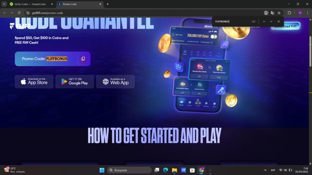 Fliff checkout page showing Fliff promo code box | Screenshot taken by SimplyCodes community member on May 1, 2025