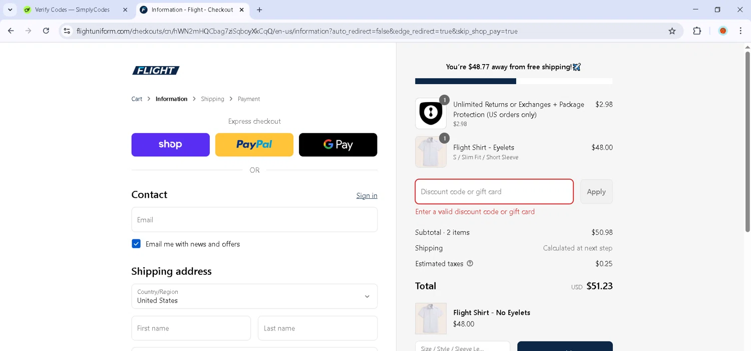 Flight coupon code screenshot showing code QUEEN applied at Flight checkout page. Uploaded by SimplyCodes community member Estefani4 on Sep 9, 2025