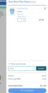 DBER coupon verification screenshot