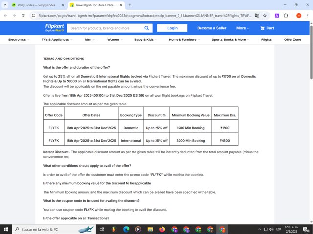 Flipkart checkout page showing Flipkart coupon code box | Screenshot taken by SimplyCodes community member on Sep 2, 2025