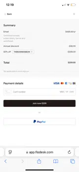 THEBUSINESSBEAN coupon verification screenshot