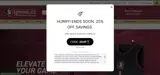 20off coupon verification screenshot