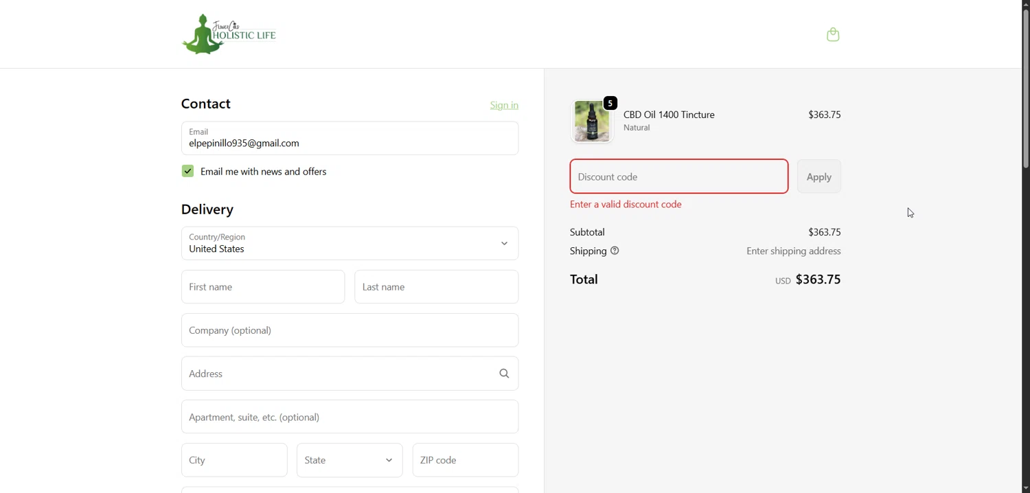 FlowerChild promo code screenshot showing code HEALTHYBRAIN30 applied at FlowerChild checkout page. Uploaded by SimplyCodes community member Enmanuel99 on Feb 2, 2026