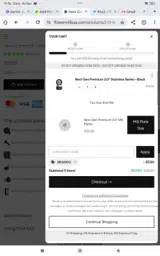 Flower Mill coupon verification screenshot