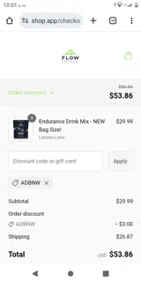 ADBNW coupon verification screenshot