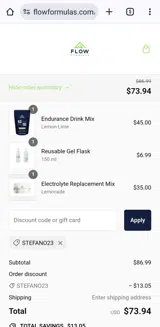 Stefano23 coupon verification screenshot