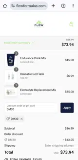 DM30 coupon verification screenshot