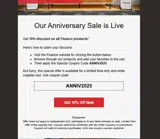 ANNIV2025 coupon verification screenshot