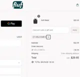 WELCOME10 coupon verification screenshot