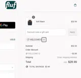 WELCOME12 coupon verification screenshot
