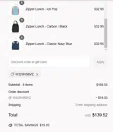 W329HS8VZ coupon verification screenshot