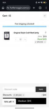 BTL100 coupon verification screenshot