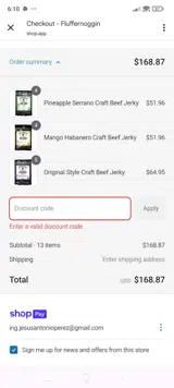MEATSUMMER coupon verification screenshot