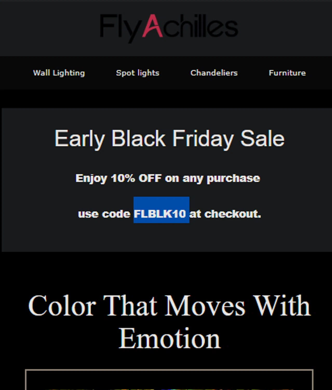 FlyAchilles promo code screenshot showing code FLBLK10 applied at FlyAchilles checkout page. Uploaded by SimplyCodes community member idkxxx on Nov 21, 2025