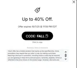 Philadelphia Flyers coupon verification screenshot