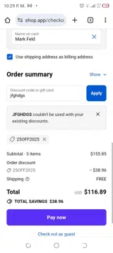 jfghdgs coupon verification screenshot