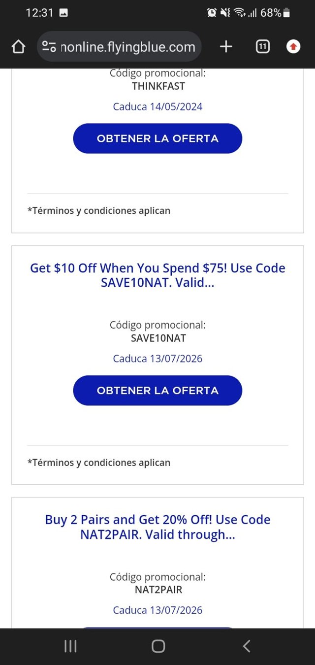 Flying Blue checkout page showing Flying Blue promo code box | Screenshot taken by SimplyCodes community member on May 13, 2024
