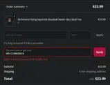 WELCOMEBACK coupon verification screenshot