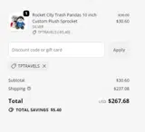 TPTRAVELS coupon verification screenshot