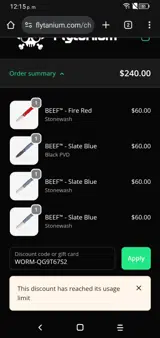 WORM-QG9T67S2 coupon verification screenshot