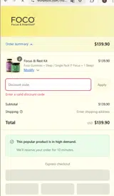 993V83LD coupon verification screenshot