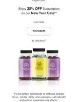 FOCO2025 coupon verification screenshot
