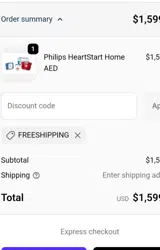 Freeshipping coupon verification screenshot