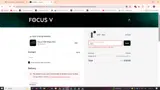 Focus V coupon verification screenshot