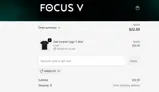 Focus V coupon verification screenshot