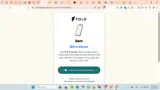 Fold App coupon verification screenshot