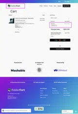 FolderFort coupon verification screenshot