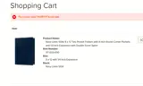 HURRY10 coupon verification screenshot