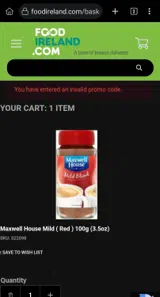 JULY10 coupon verification screenshot