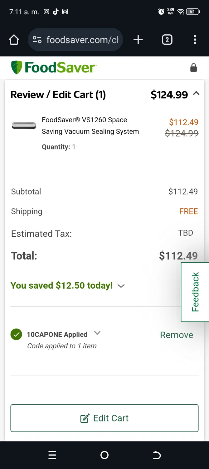 Foodsaver Promo Codes - 10% Off | October 2024