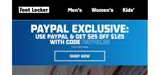 Footaction coupon verification screenshot
