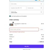 TINCTURELOVE20 coupon verification screenshot