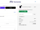 The Ford Merchandise Store coupon verification screenshot