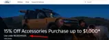 The Ford Merchandise Store coupon verification screenshot