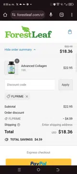 Flprime coupon verification screenshot