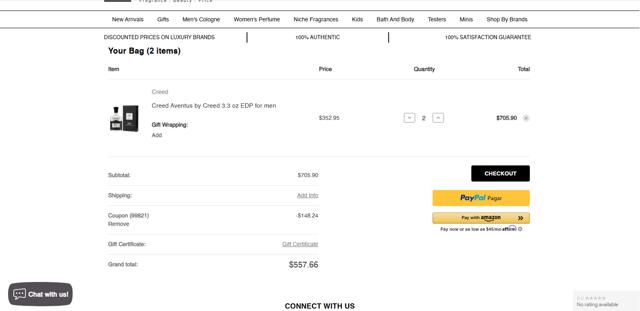 ForeverLux checkout page showing ForeverLux coupon code box | Screenshot taken by SimplyCodes community member on Sep 3, 2025