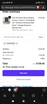 10OFF2022 coupon verification screenshot
