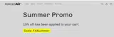 FASummer coupon verification screenshot