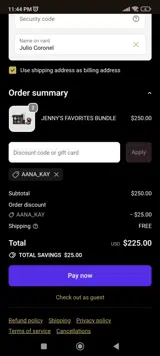 Formless Beauty coupon verification screenshot