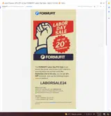 LABORSALE24 coupon verification screenshot