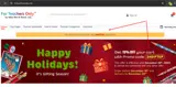 For Teachers Only coupon verification screenshot
